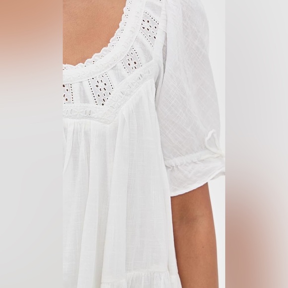 NWT Free People Sandy Shores Babydoll A-line Mini Dress Sz XS - Picture 4 of 11